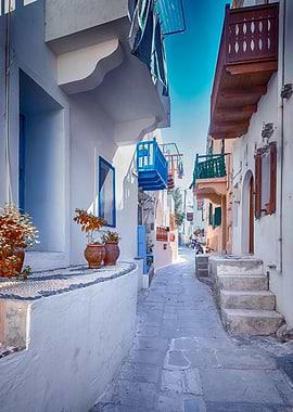Greek streets of Nissyros