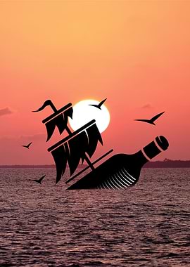 boat ship illustration art