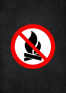 dont fire danger sign