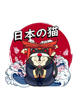 Cat Kitten Japanese sakura