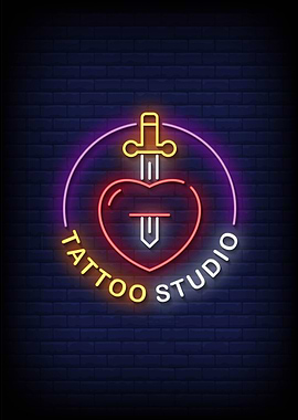 tattoo neon sign