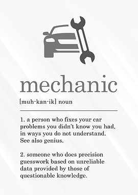 Funny Mechanic Definition