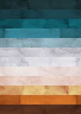 Watercolor landscape A3