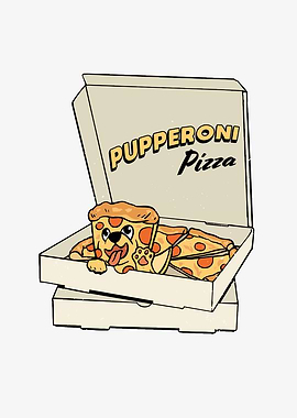 Dog Puppy Pizza Box