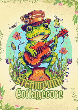 Steampunk Cottagecore Frog