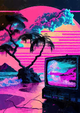 Vaporwave aesthetic