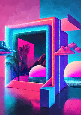 Vaporwave portal