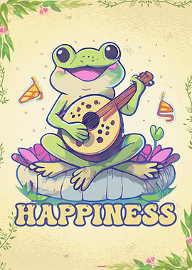 Happy Cottagecore Frog