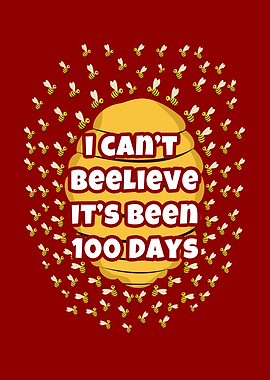 100th Day School Bee Happy