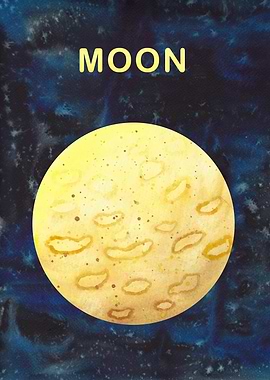 Moon Watercolour