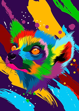 Colorful Lemur
