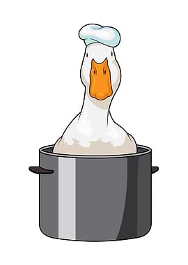 Duck Chef Cooking pot