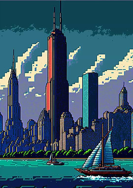 Chicago Pixel art