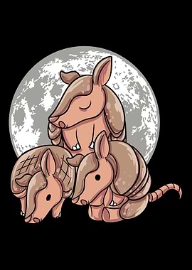 Armadillo Family Moon