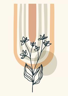 Vintage bohemian rainbow