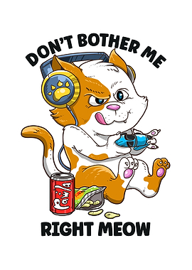 Funny Gaming Cat Lover