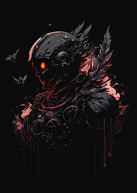 Dark astronaut robot