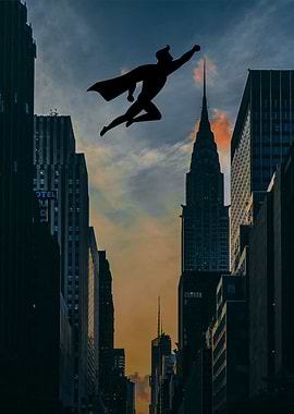 superhero poster art