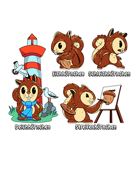 Nut Lover Wild Squirrels