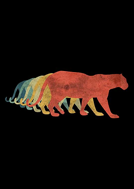 Cougar Retro Vintage Color