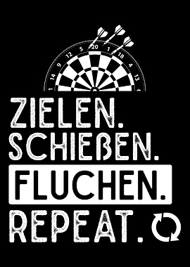 Lustiger Dart Spruch