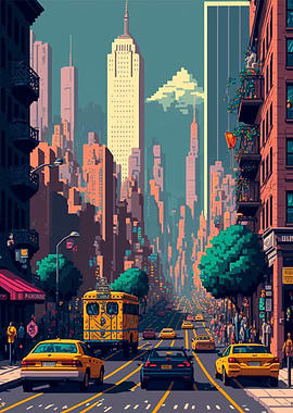 New York Pixel art