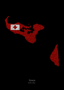 Tonga World Cup Flag Map