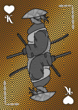 Japanese samurai card