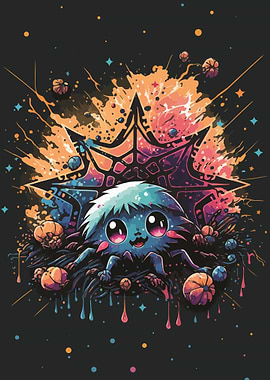 Colorful Spider splash art