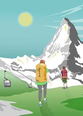 Matterhorn Retro Poster