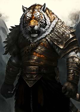 Tiger as animal god of war