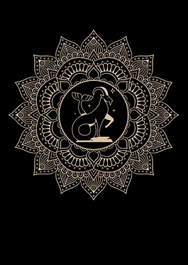 Capricorn Zodiac Mandala