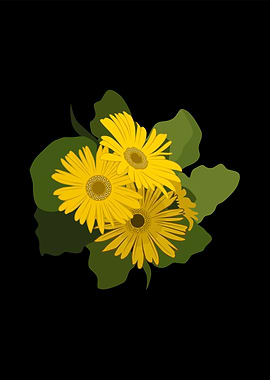 gerbera daysy flowers art