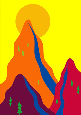 travel mountain abstract