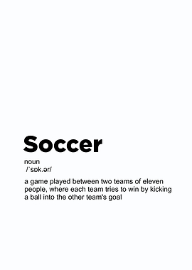 soccer definition poster