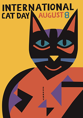 Cat Day Poster August 8