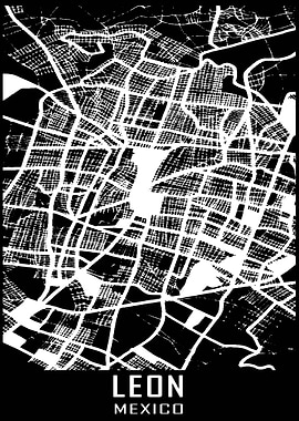 Leon Mexico City Map