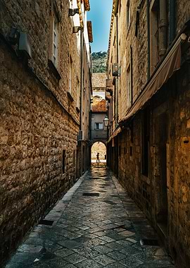 Narrow Alleys of City