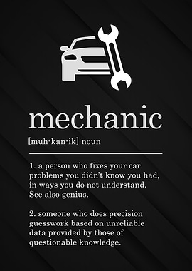 Funny Mechanic Definition