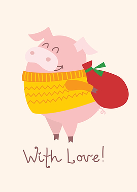 Cute pig christmas gifts