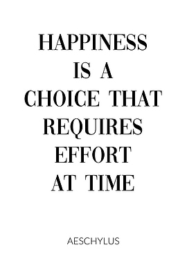 Happiness is a Choice