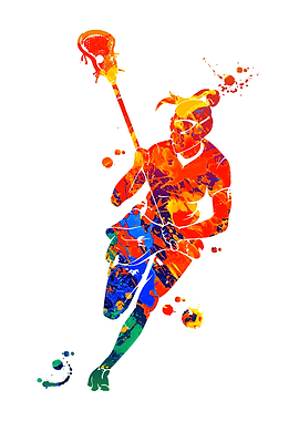 Female Lacrosse Player