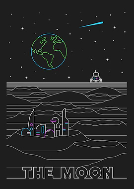 Arcade The Moon Space Art