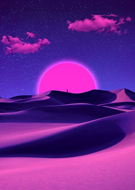 Neon sand dunes