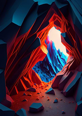 Crystal Canyon Abstract