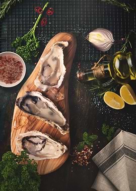 Fresh oysters