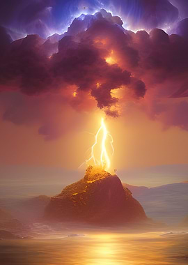 Lightning Glows Yellow