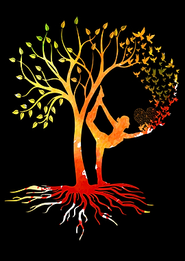 Yoga Woman Tree