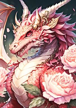 Pink Rose Dragon