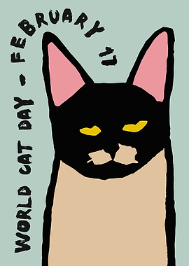 World Cat Day Poster